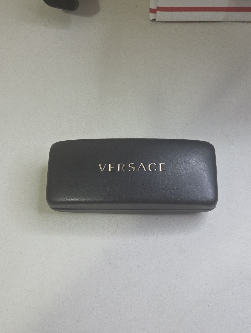 Versace Black Sunglasses Case with Gold Logo
